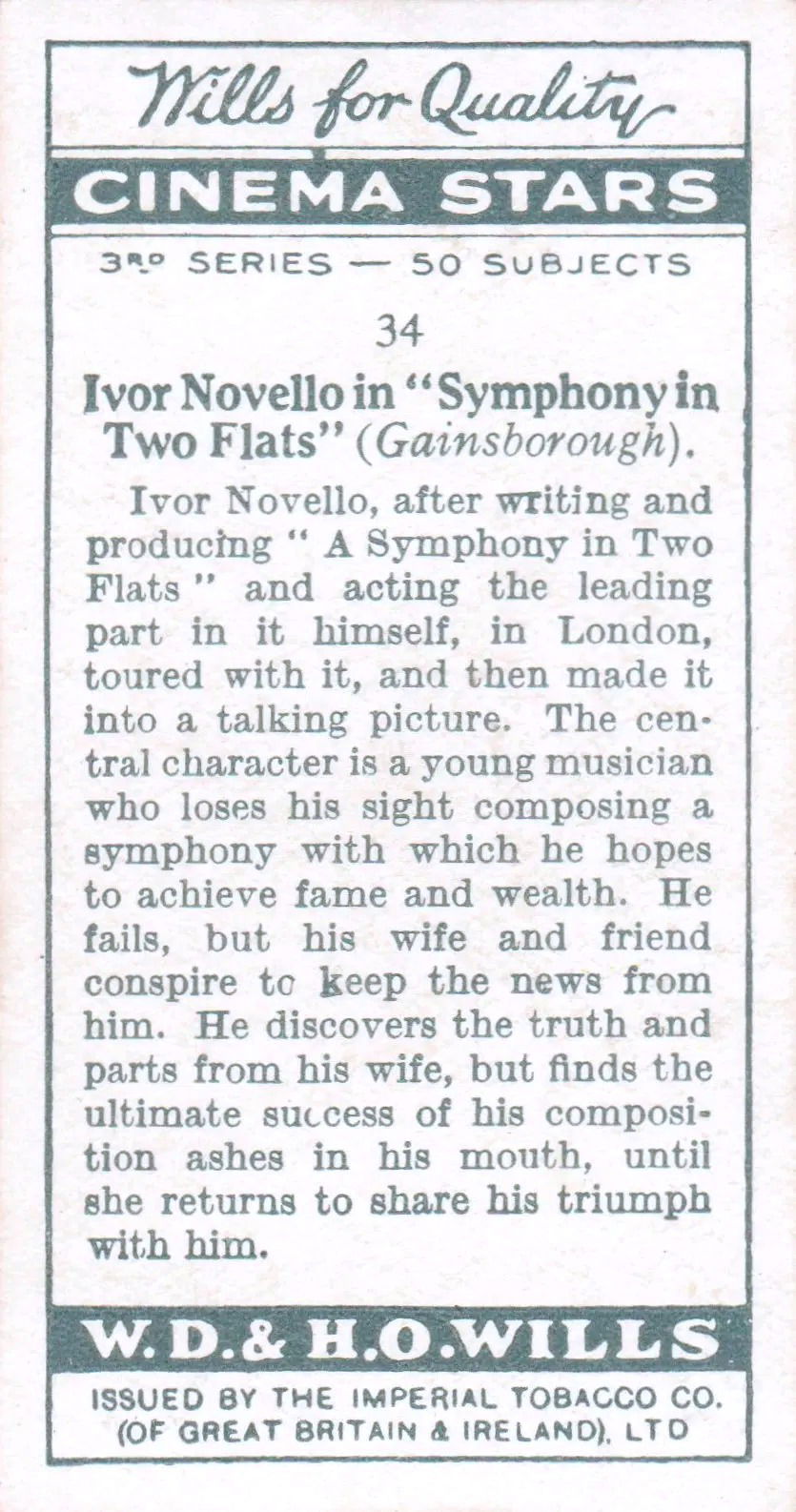 IVOR NOVELLO in "SYMPONY IN TWO FLATS"
