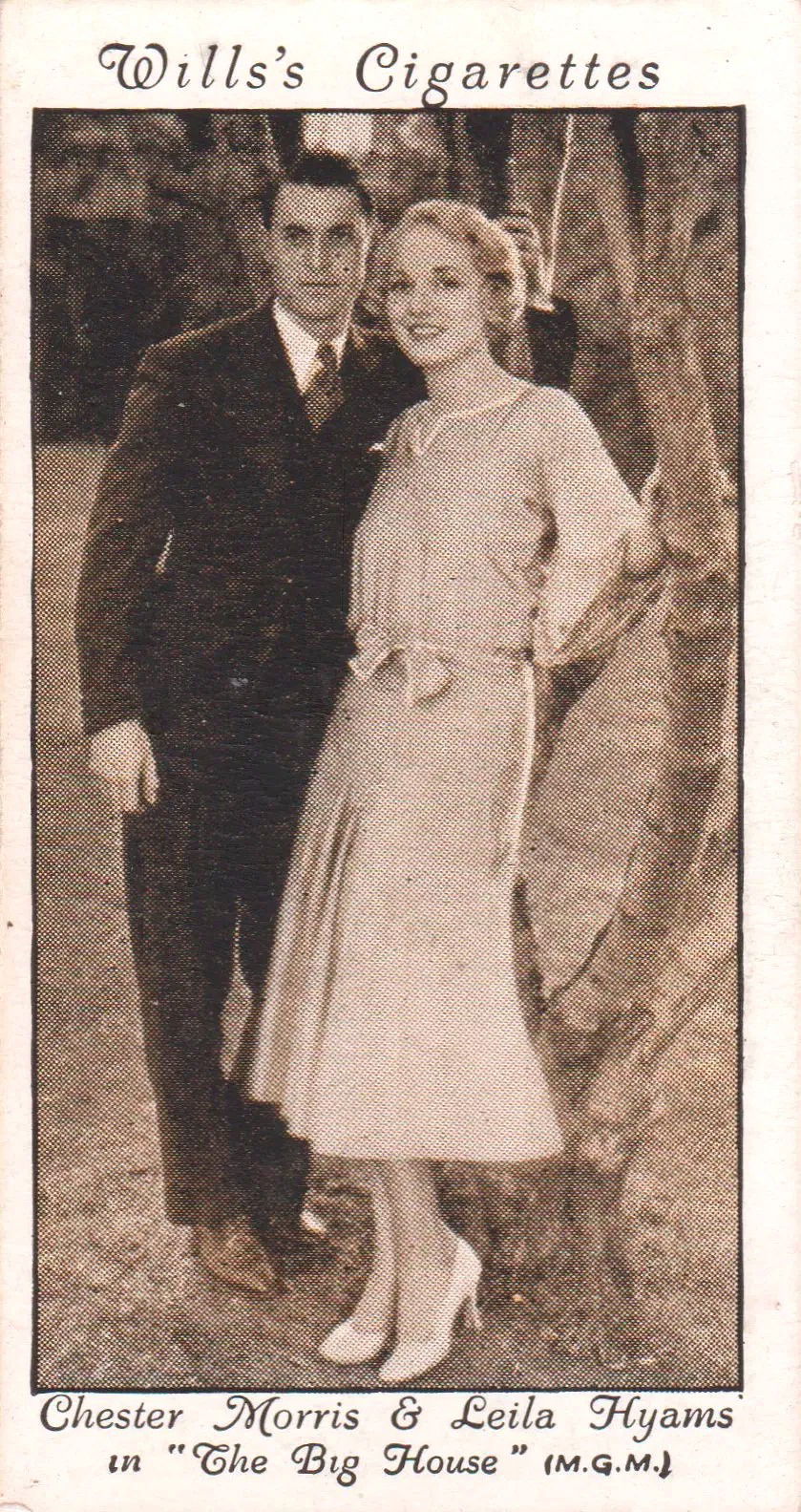 CHESTER MORRIS & LEILA HYAMS in "THE BIG HOUSE"