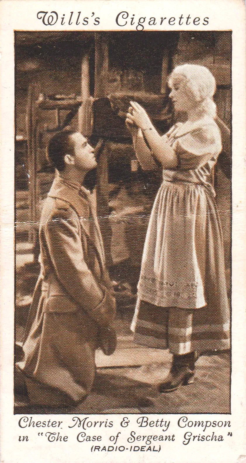 CHESTER MORRIS & BETTY COMPSON in "THE CASE OF SERGEANT GRISCHA"
