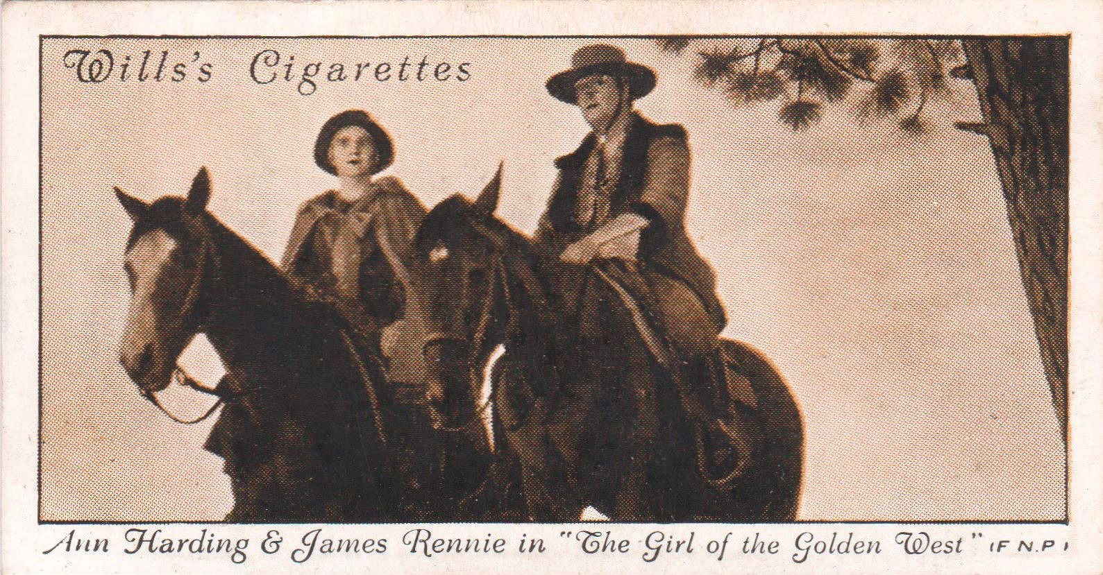 ANN HARDING & JAMES RENNIE in "THE GIRL OF THE GOLDEN WEST"