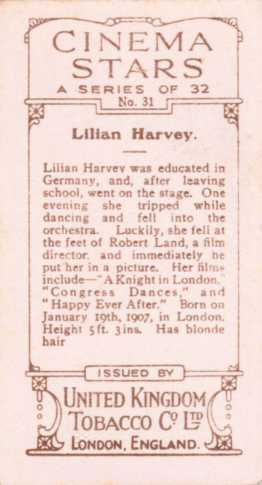 LILIAN HARVEY