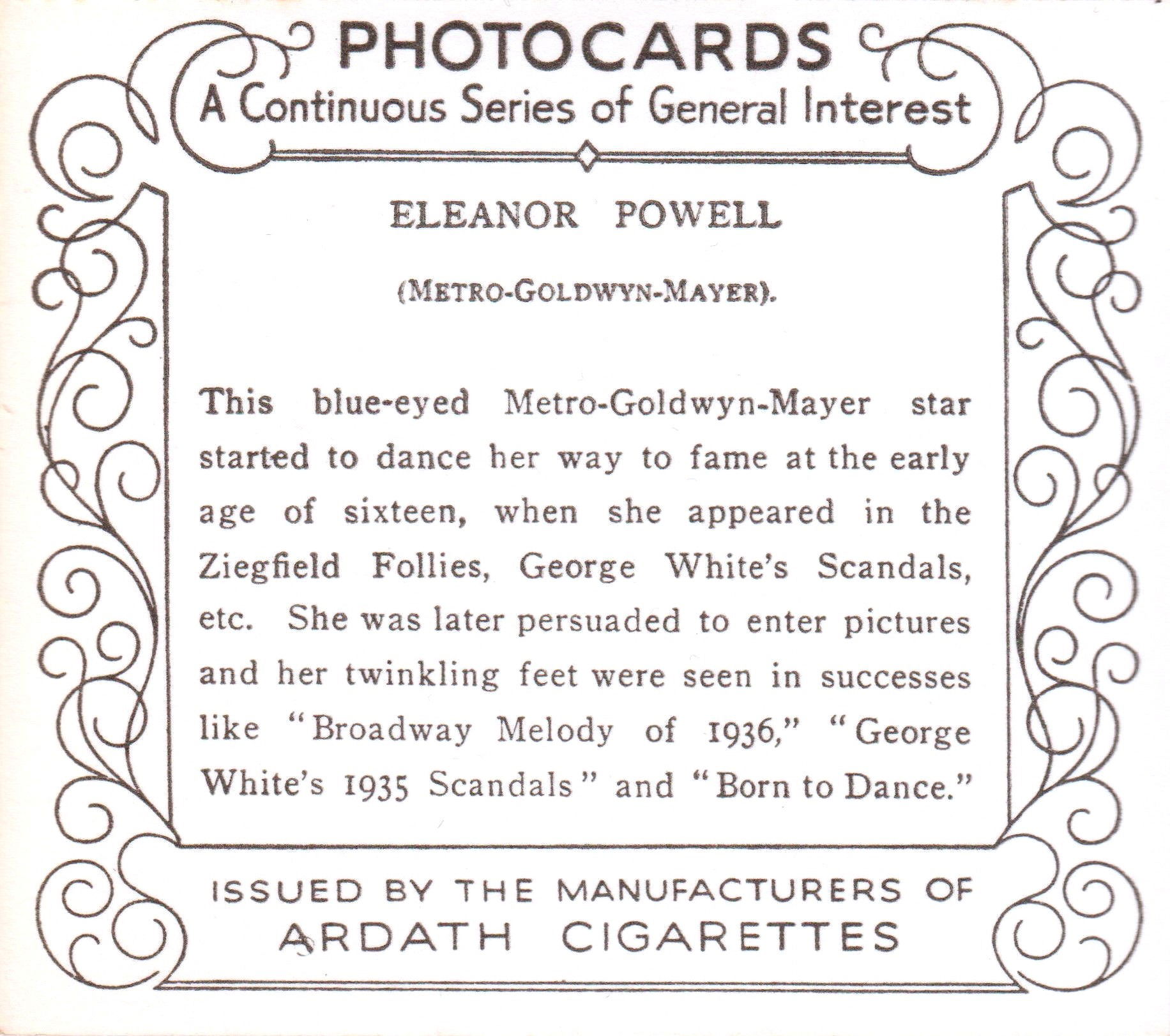 ELEANOR POWELL