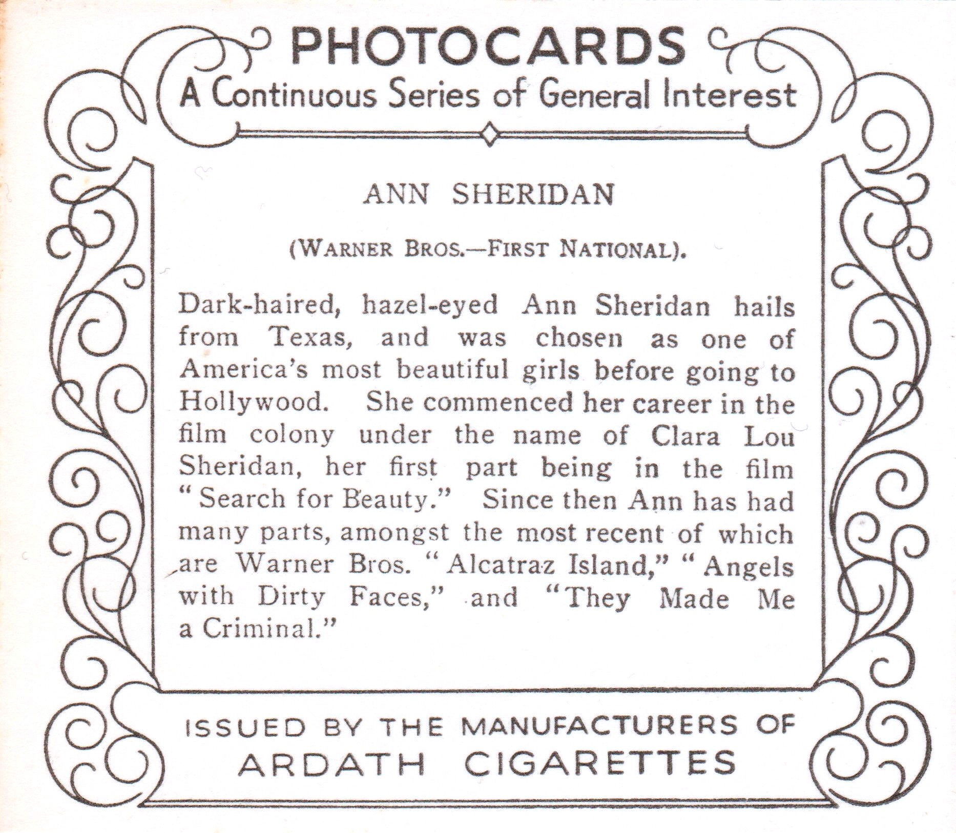 ANN SHERIDAN