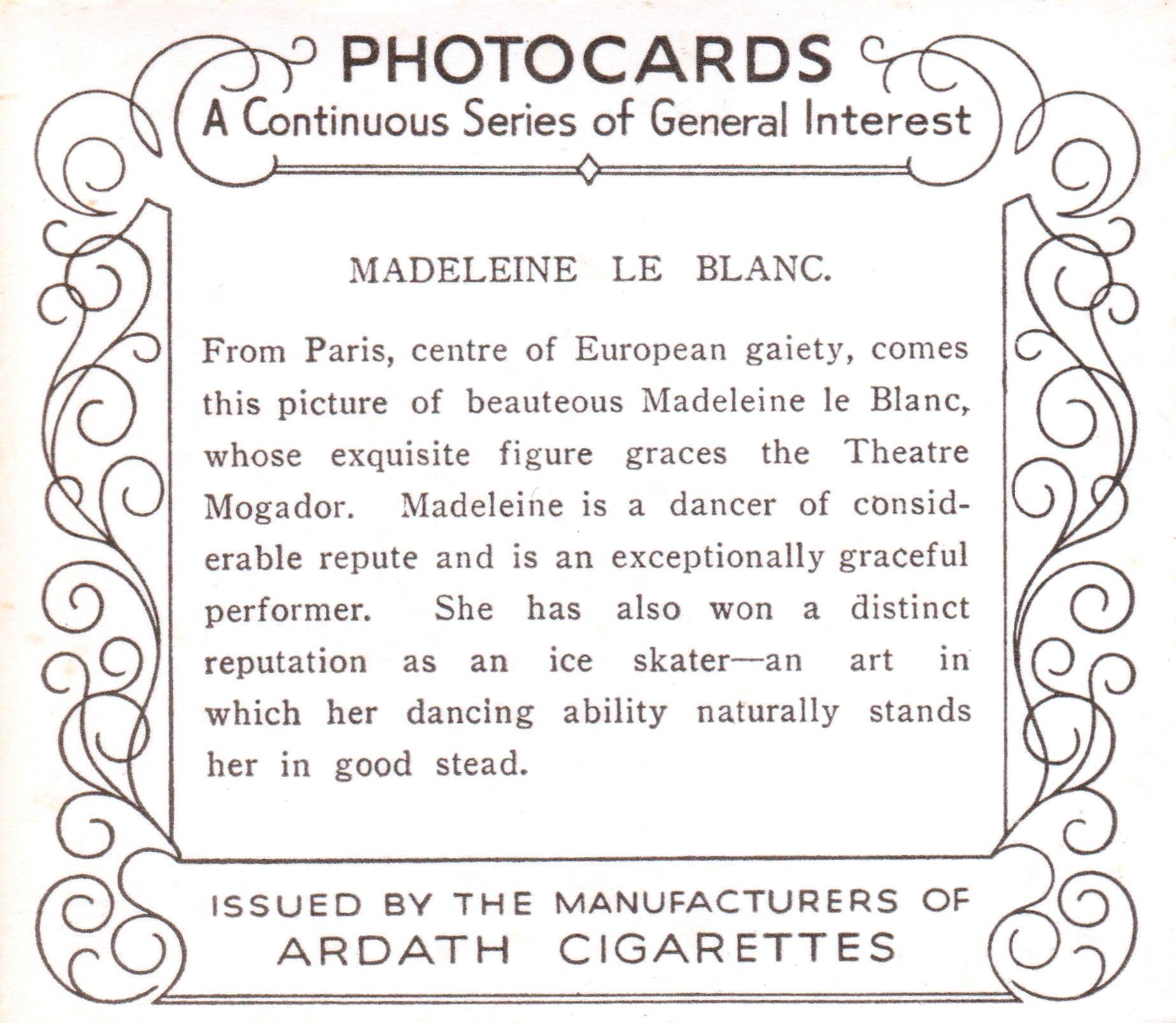 MADELEINE LE BLANC