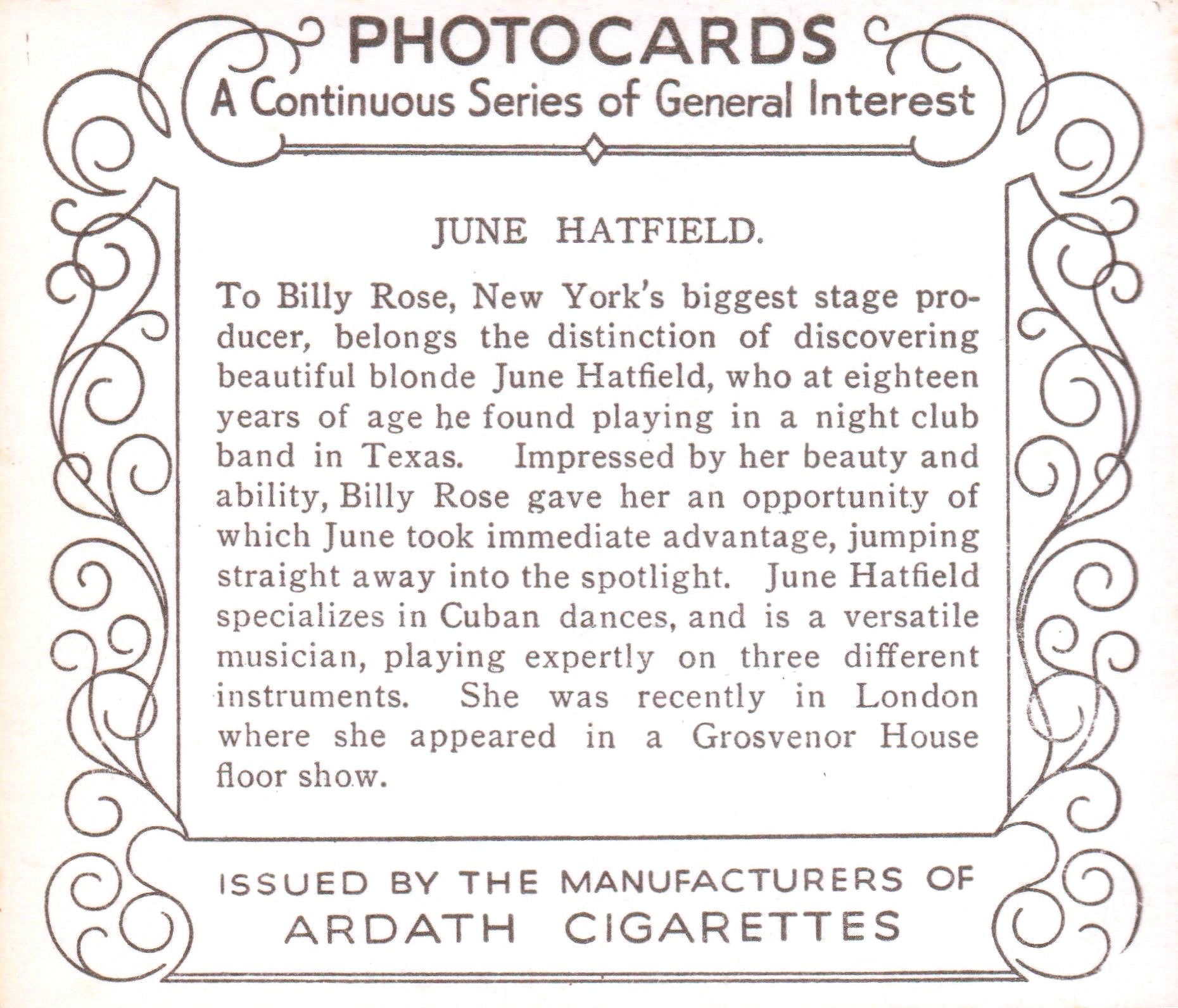 JUNE HATFIELD