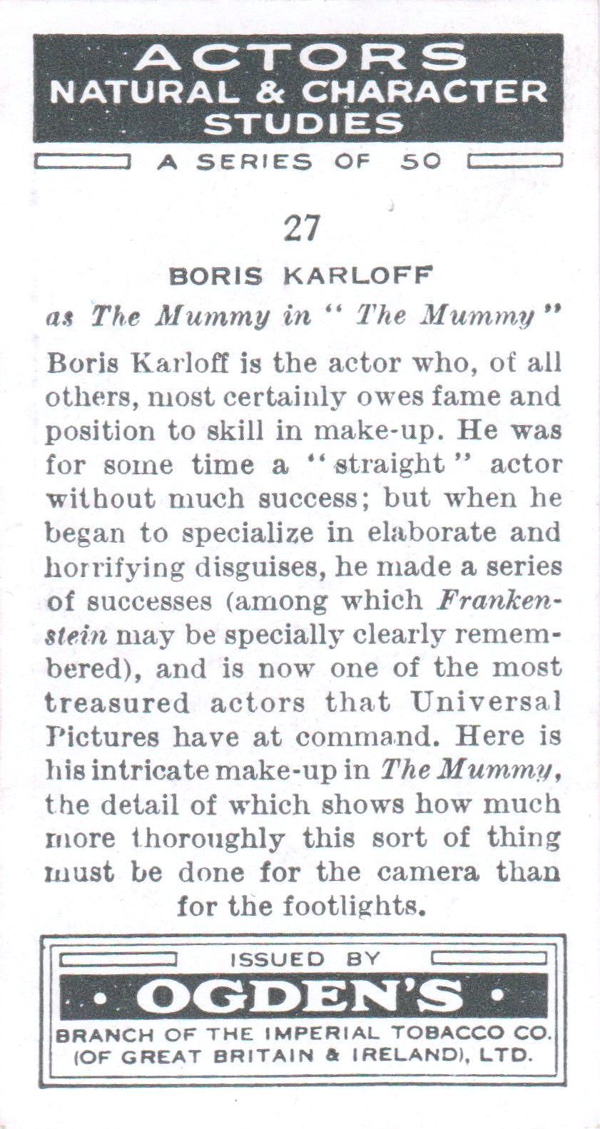 BORIS KARLOFF