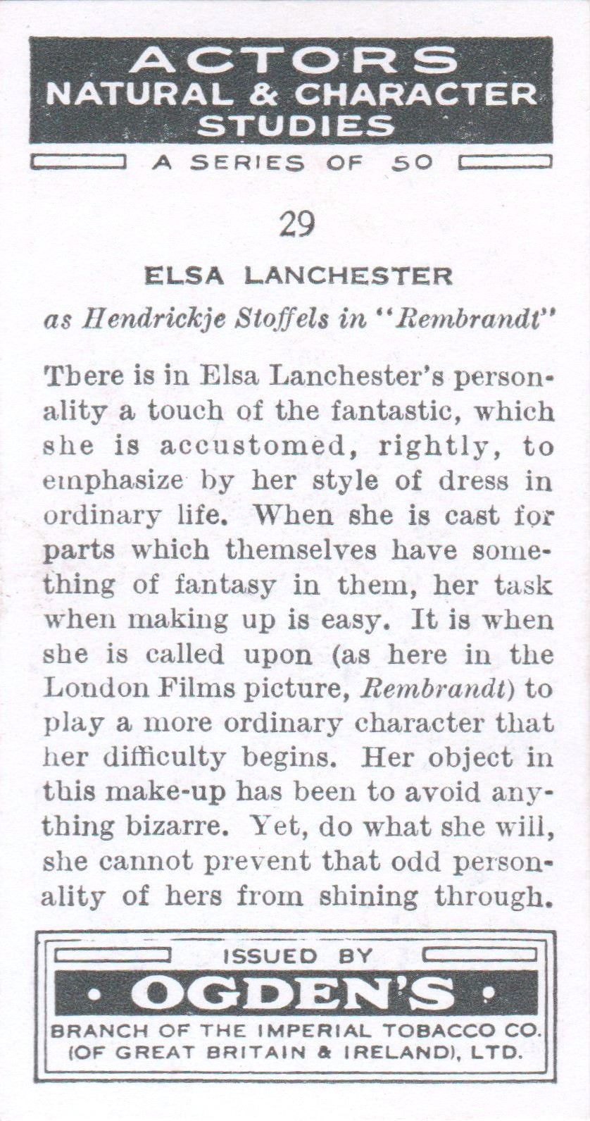 ELSA LANCHESTER