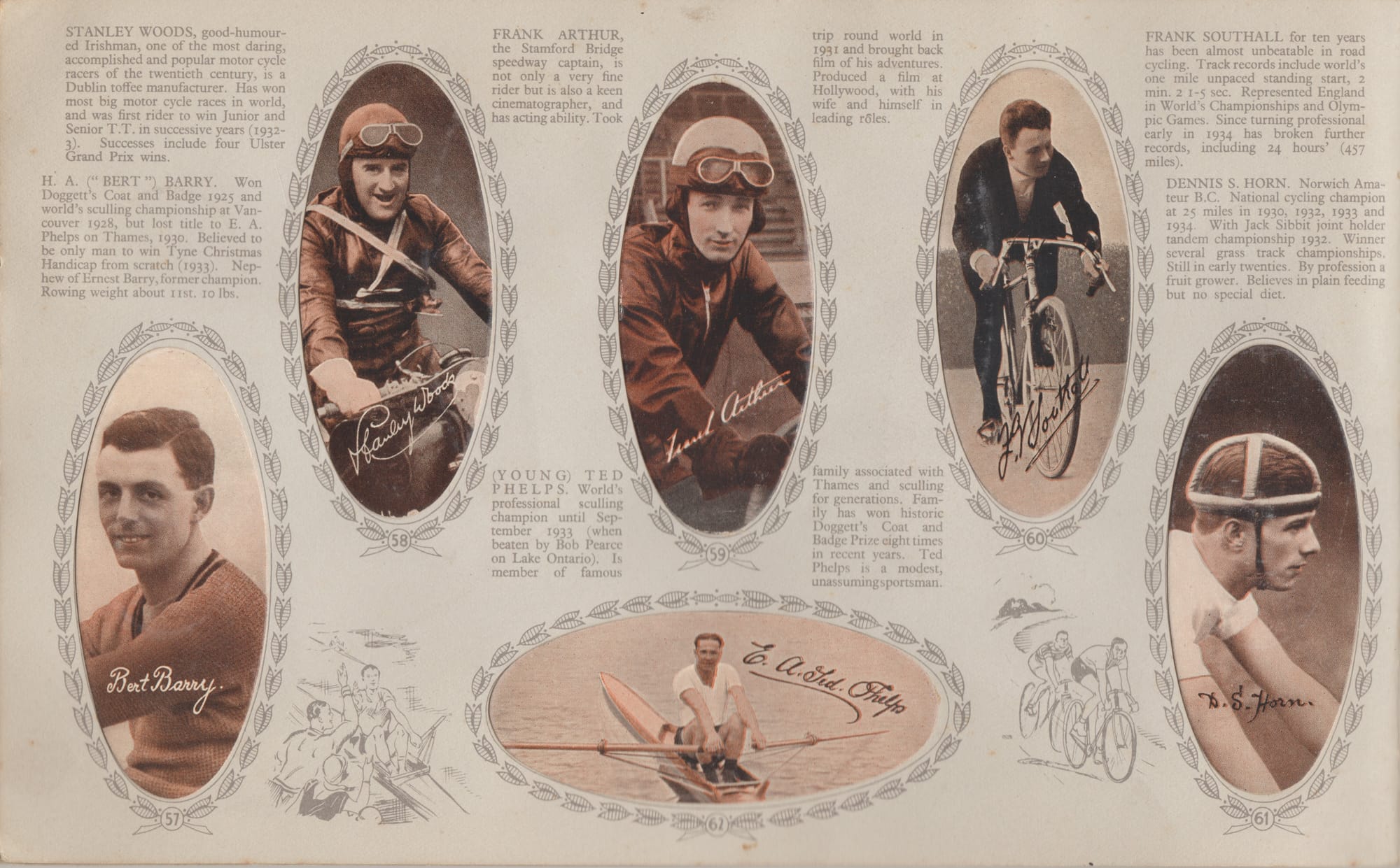 H. A. ("BERT") BARRY - STANLEY WOODS - FRANK ARTHUR - FRANK SOUTHALL - DENNIS S. HORN - (YOUNG) TED PHELPS