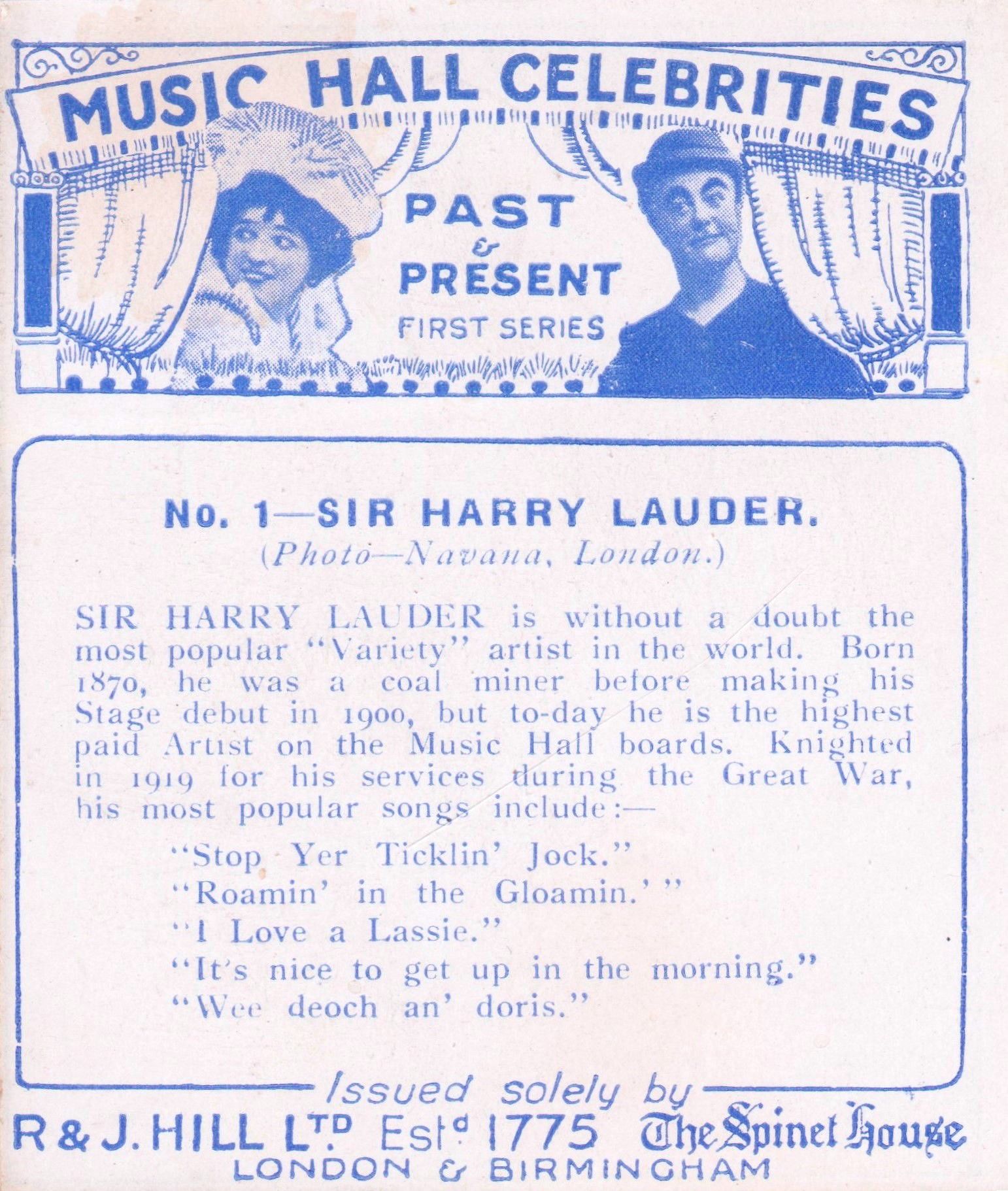 SIR. HARRY LAUDER