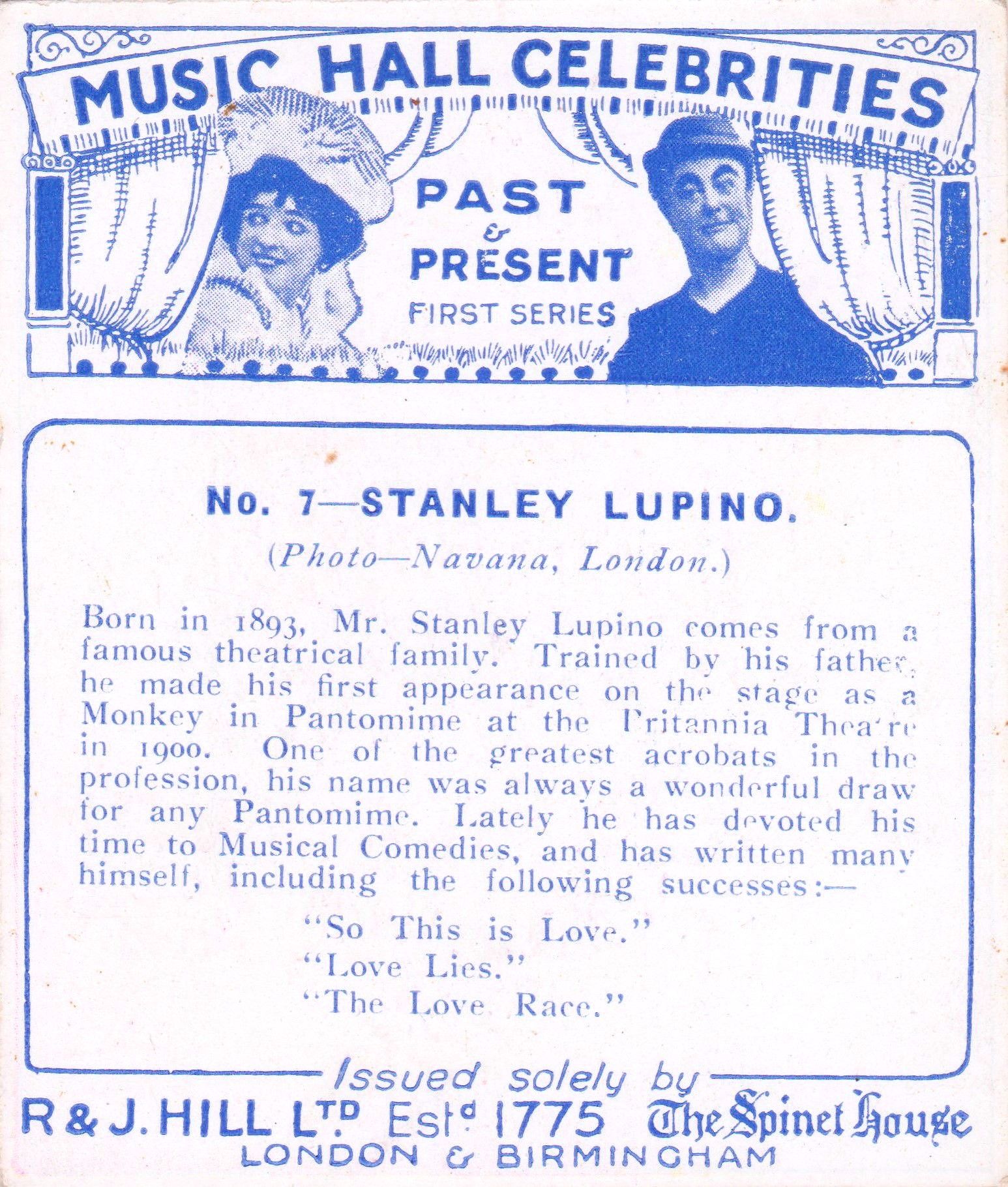 STANLEY LUPINO