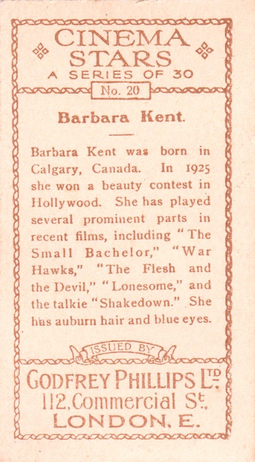 BARBARA KENT