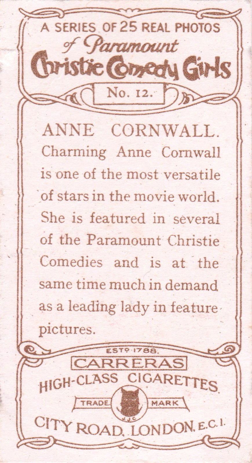 ANNE CORNWALL