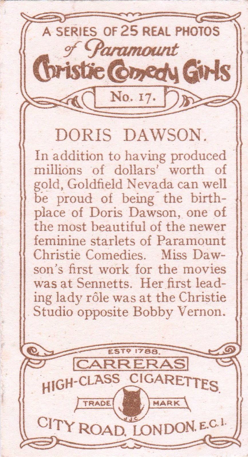 DORIS DAWSON