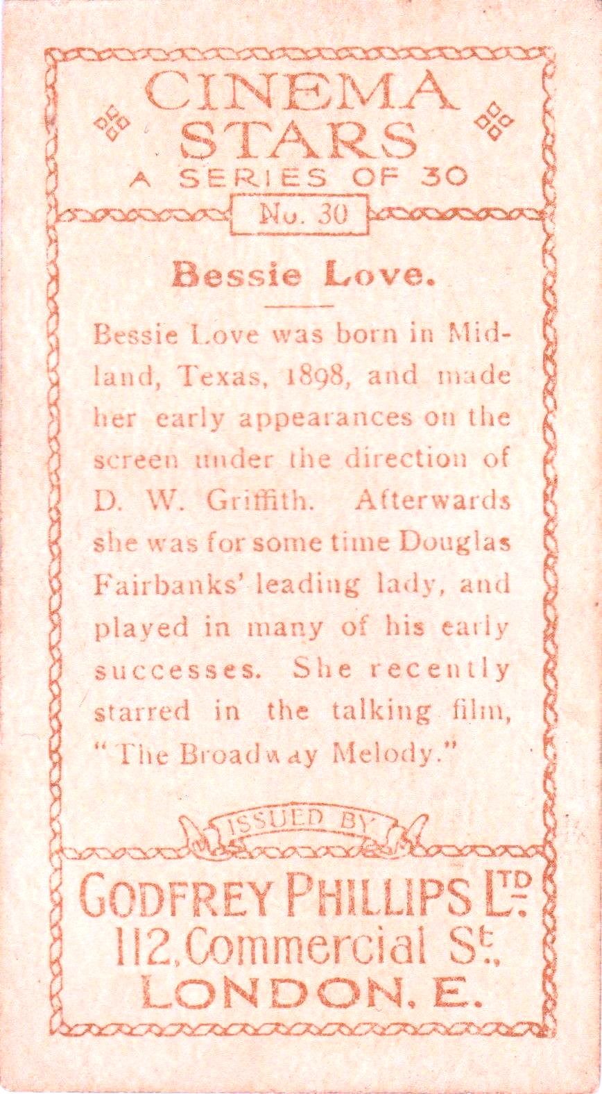 BESSIE LOVE