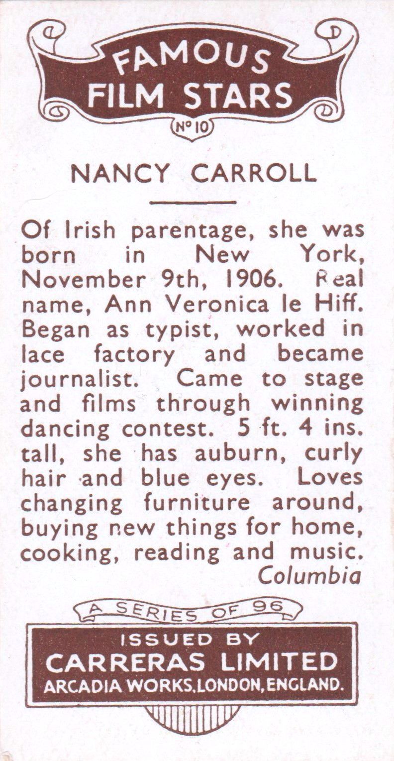 NANCY CARROLL