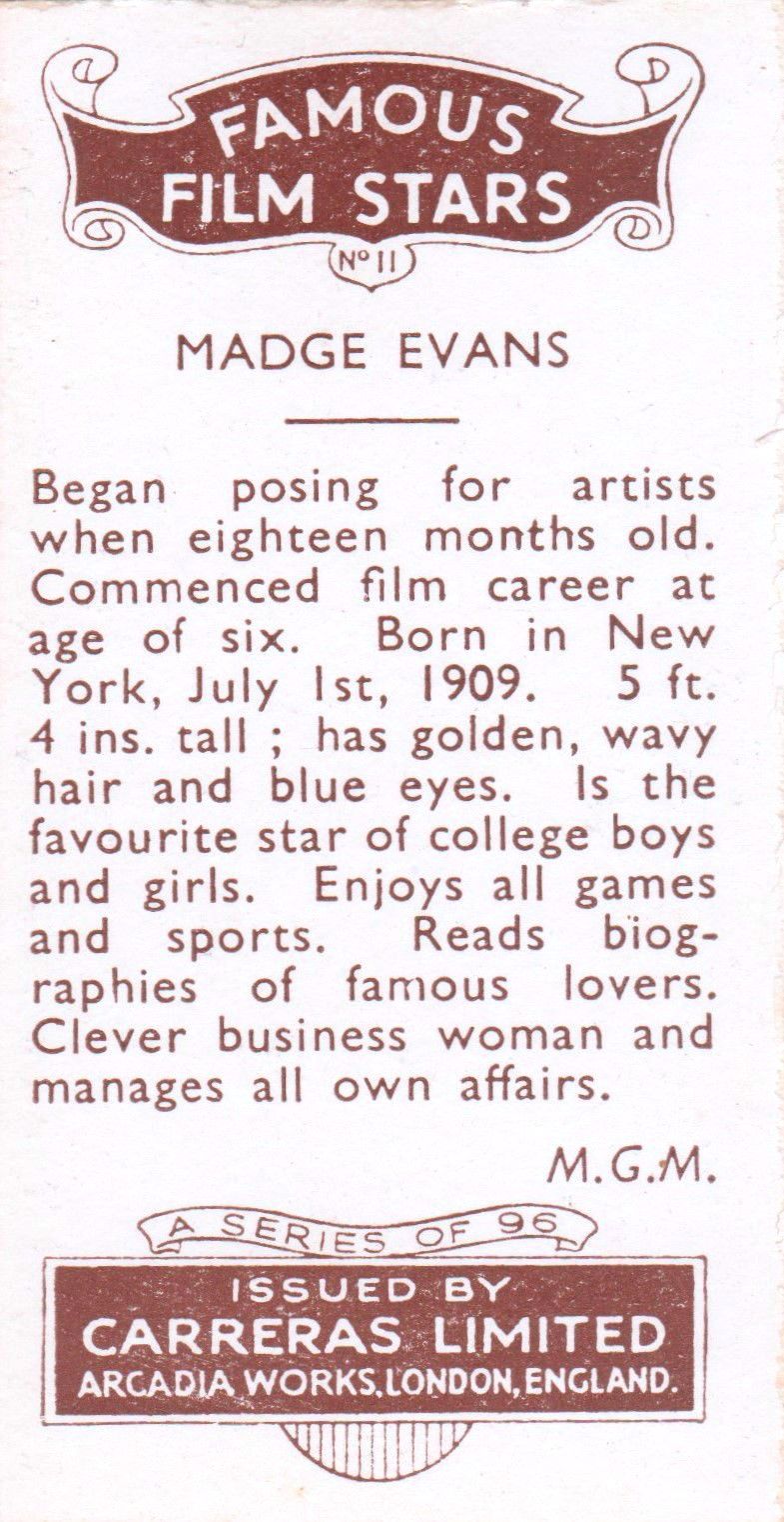 MADGE EVANS