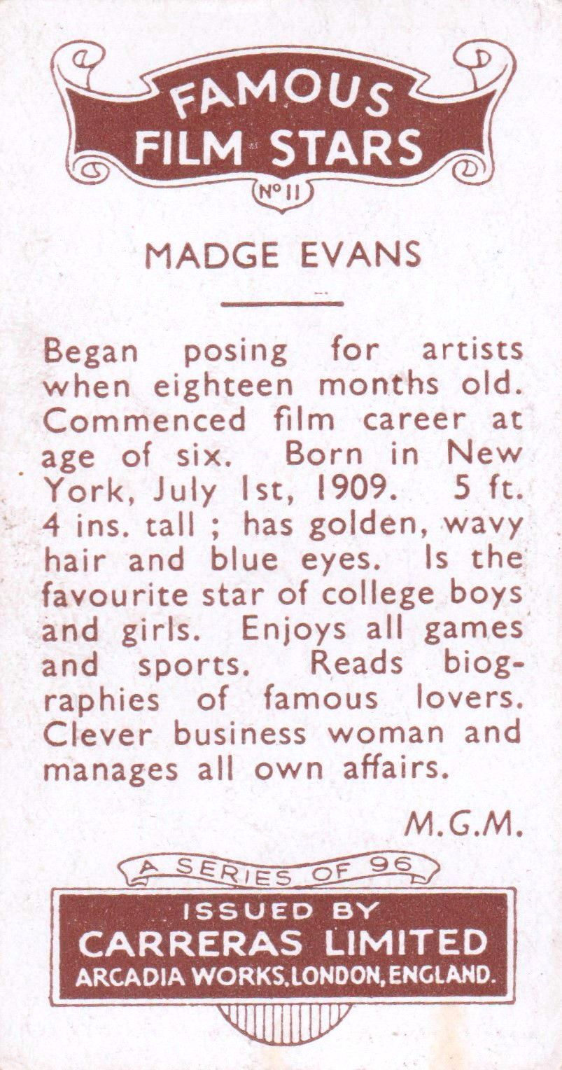MADGE EVANS