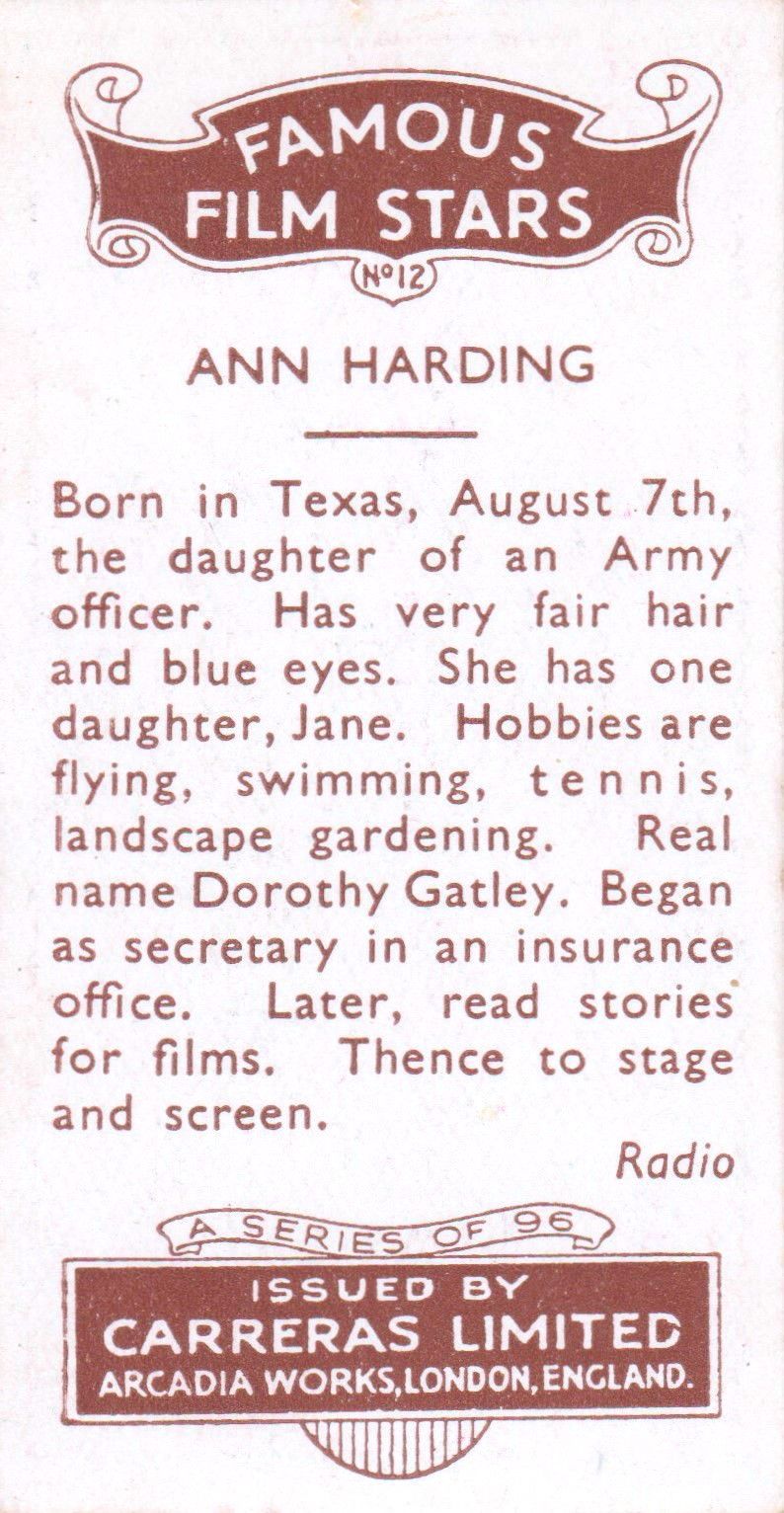 ANN HARDING