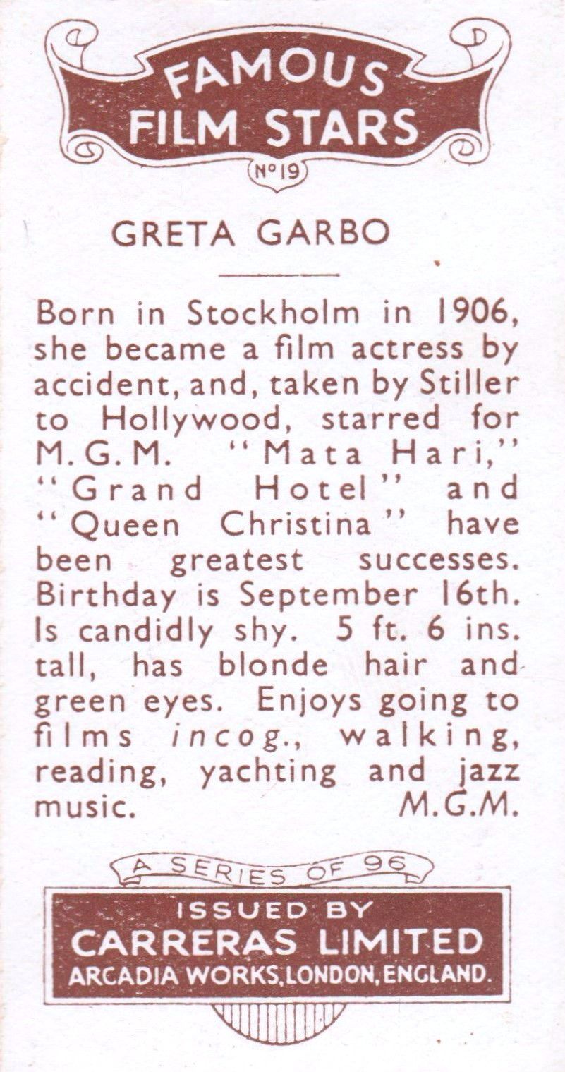 GRETA GARBO