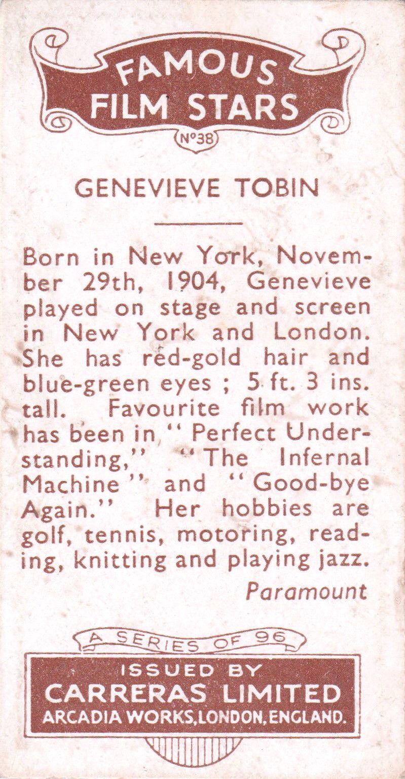 GENEVIEVE TOBIN
