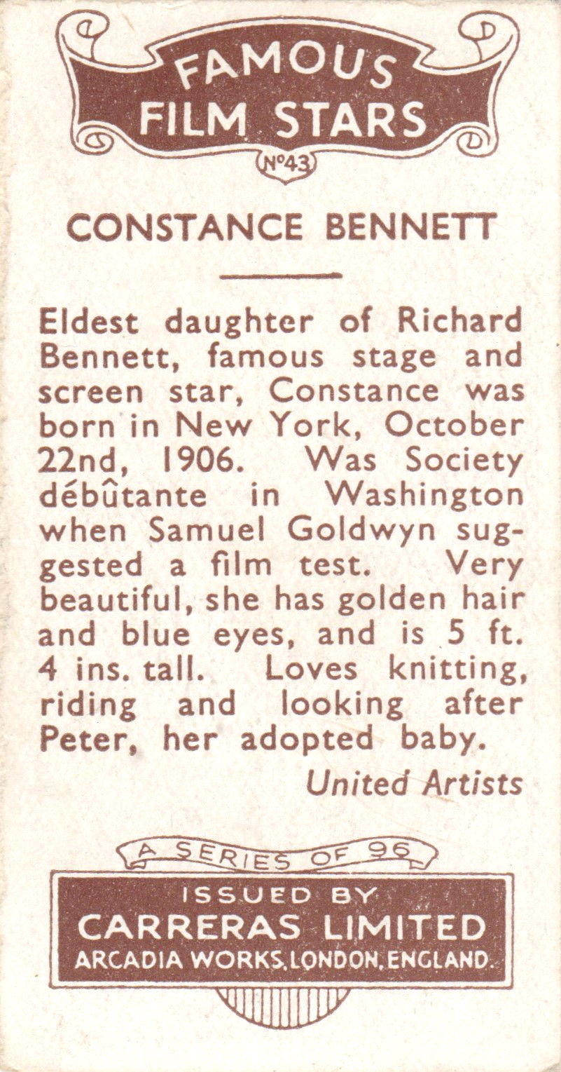 CONSTANCE BENNETT