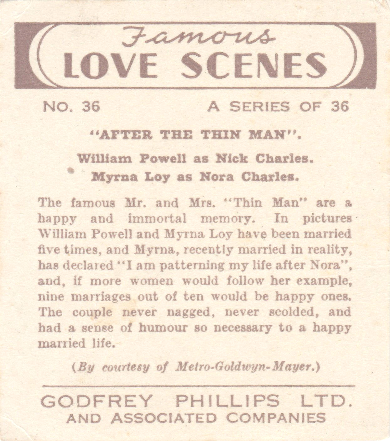 FAMOUS LOVE SCENES (1939)