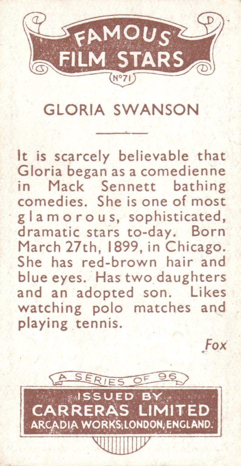 GLORIA SWANSON