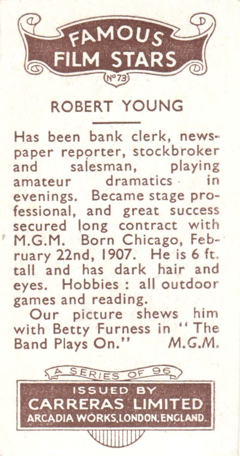 BETTY FURNESS AND ROBERT YOUNG