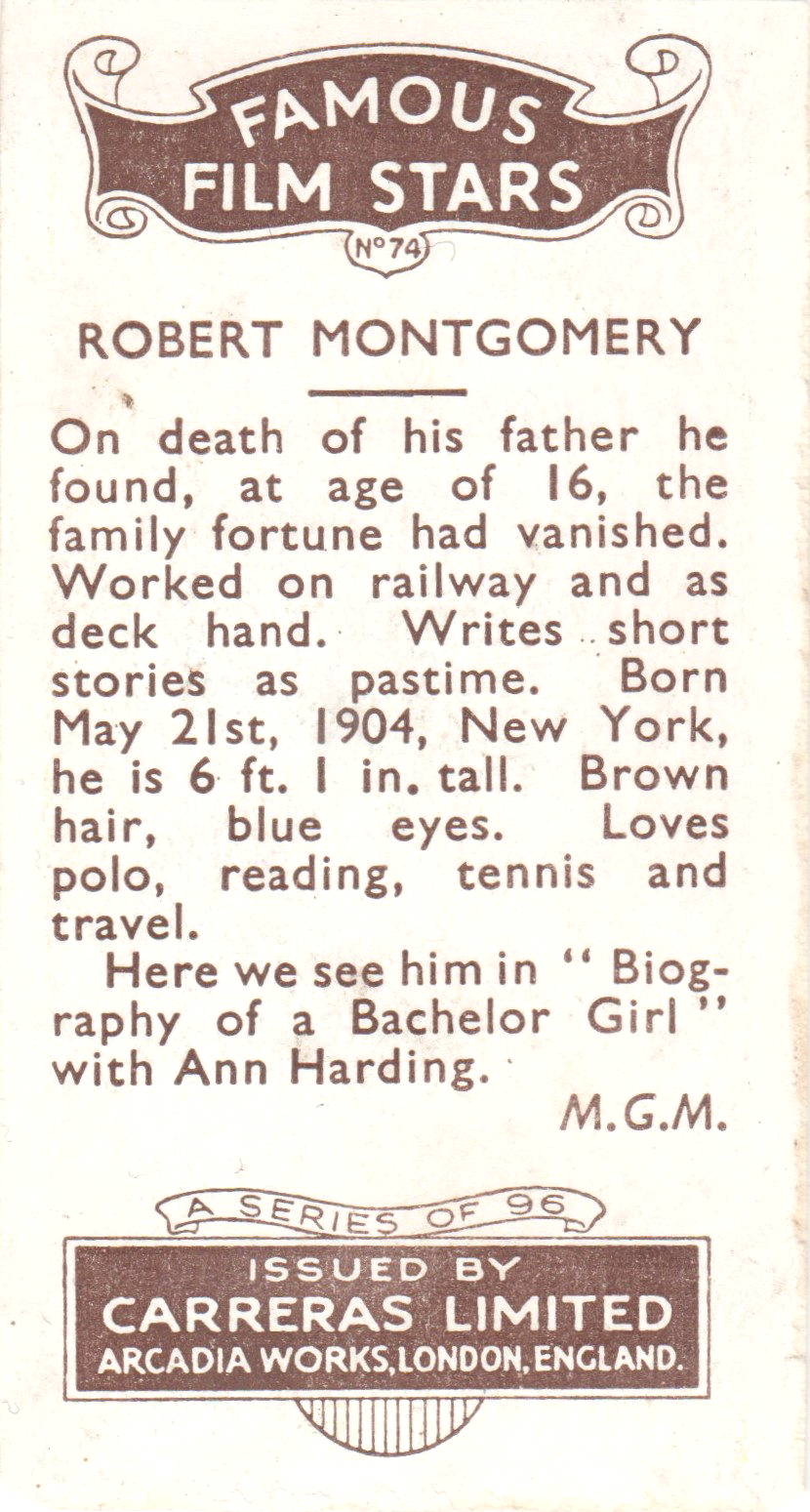 ANN HARDING AND ROBERT MONGOMERY