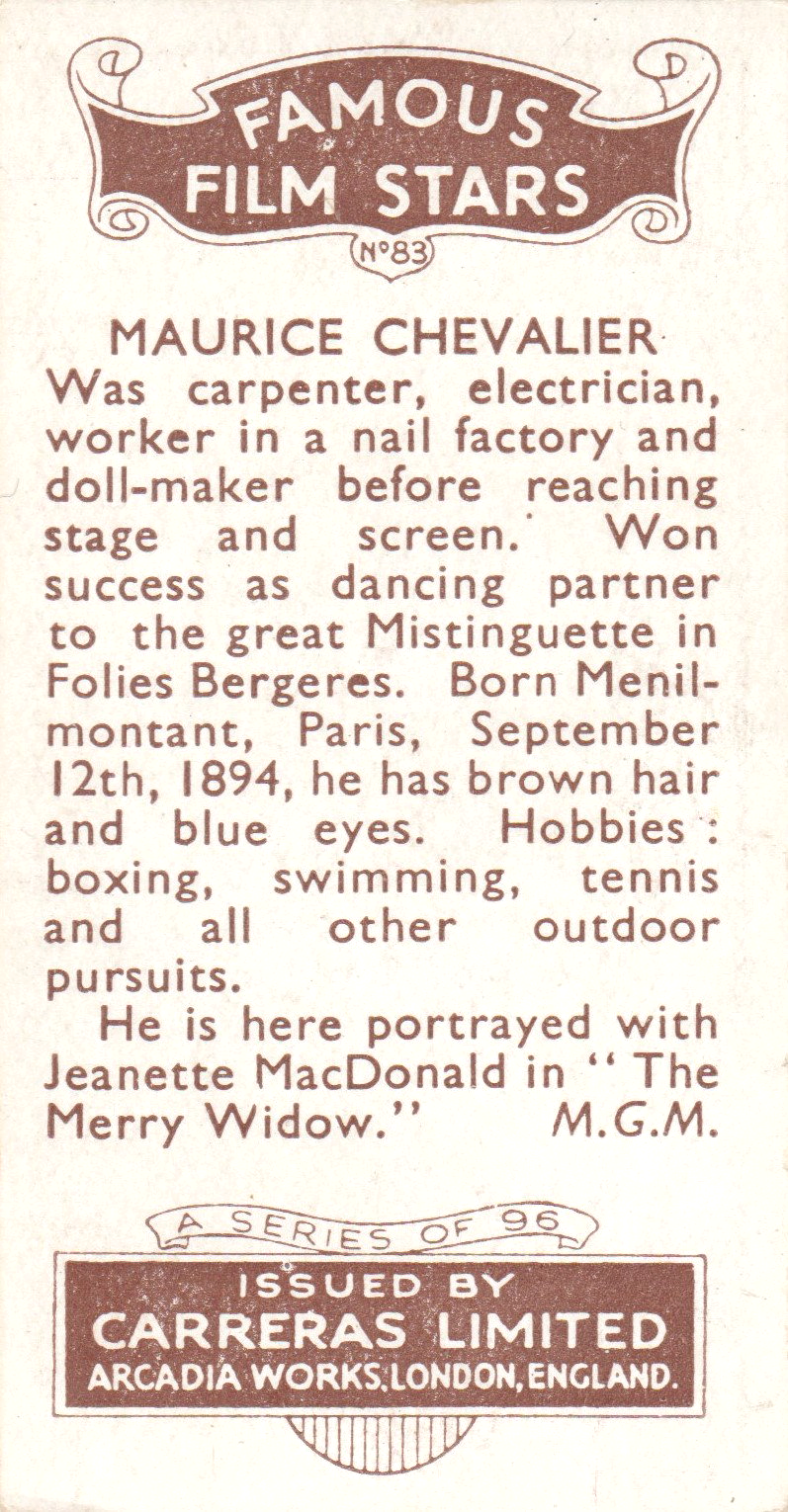JEANETTE MAC DONALD AND MAURICE CHEVALIER