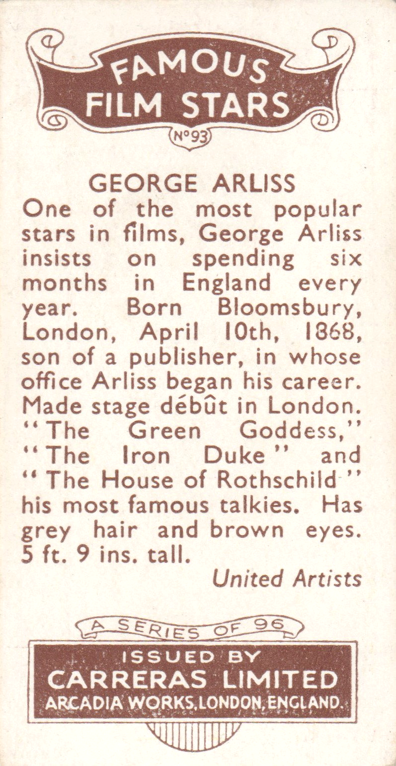 GEORGE ARLISS