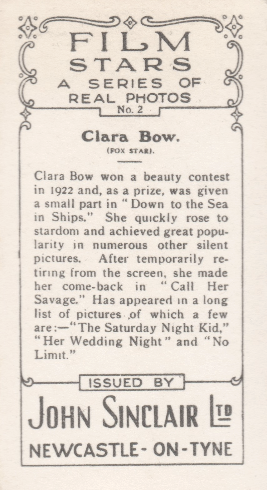 CLARA BOW