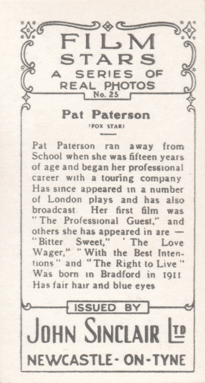 PAT PATERSON