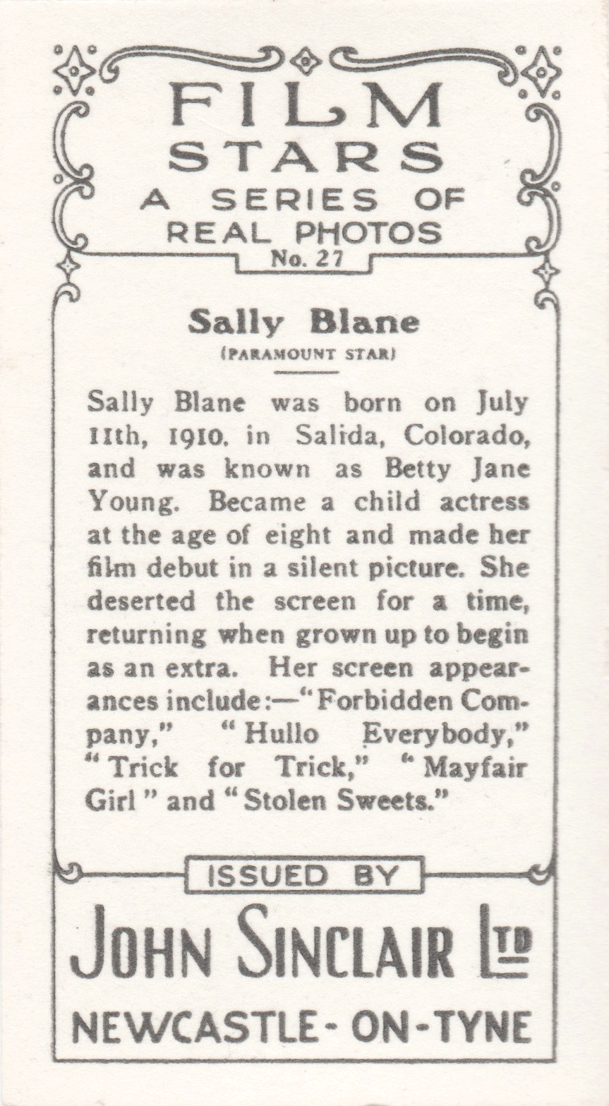 SALLY BLANE