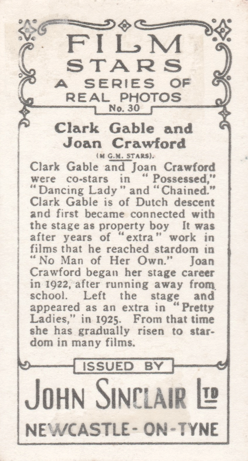 CLARK GABLE AND JOAN CRAWFORD