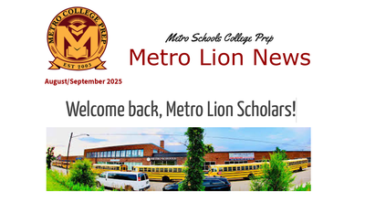 Welcome back, Metro Lion Scholars!