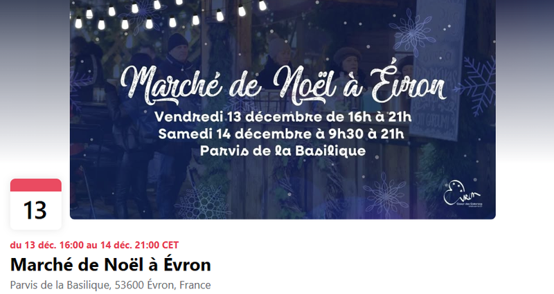 Marché de Noël Evron