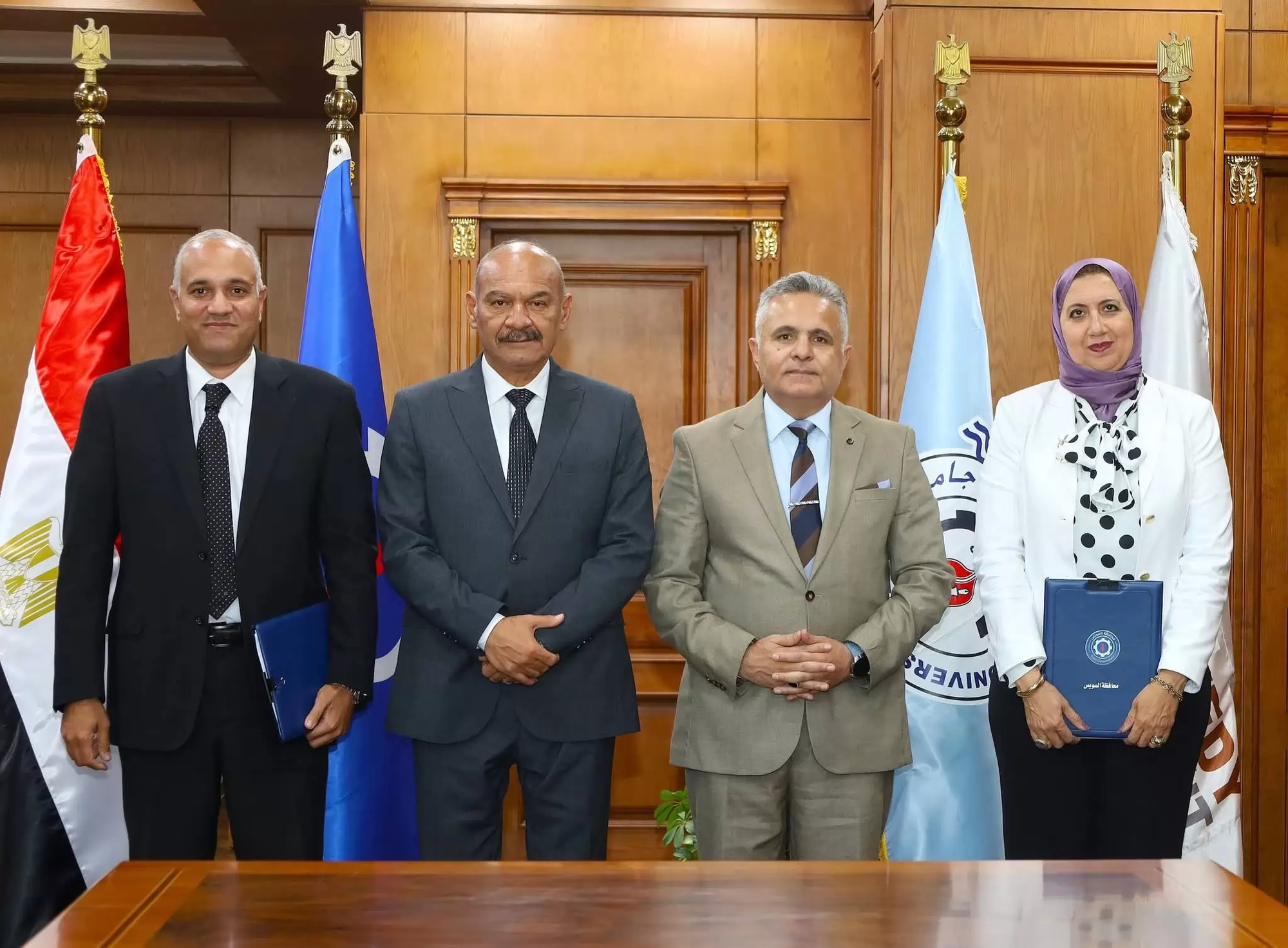 لدعم مستشفى السويس الجامعى "محافظ السويس يشهد توقيع بروتوكول طبى مع مؤسسة السويدى لتنمية المجتمع"