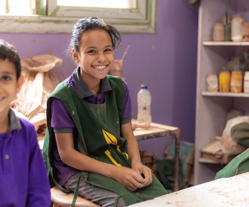 التعاون المشترك لبناء مدرسة المجتمع - مؤسسة اسطبل عنتر