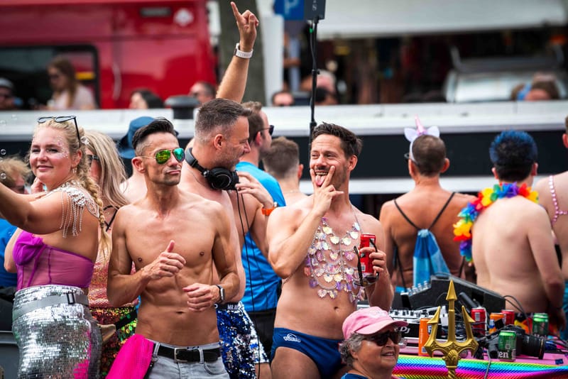 WAVE7 Creatives at the 2024 Amsterdam Pride Canal Parade
