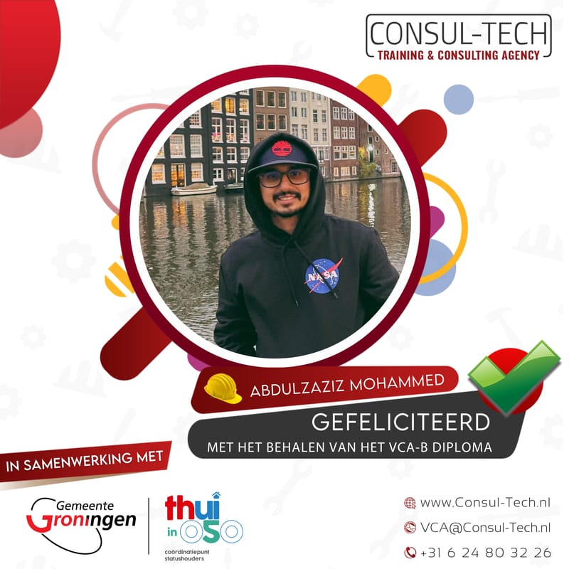 🎉 Gefeliciteerd Abdulzaziz Mohammed! 👷‍♂️