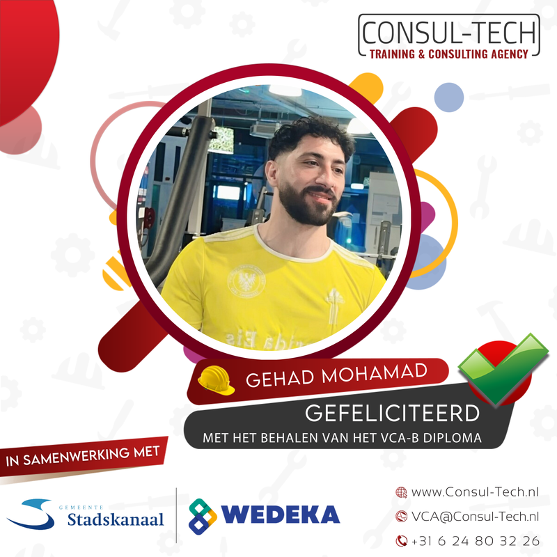 Gefeliciteerd Gehad Mohamad