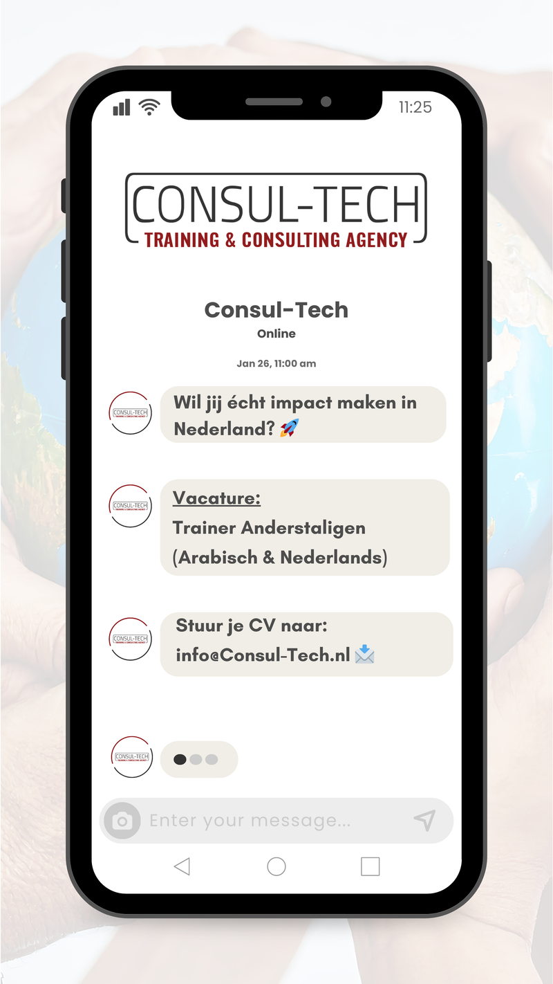 📣 Vacature | Trainer anderstaligen (Arabisch & Nederlands) — Groningen en Drenthe