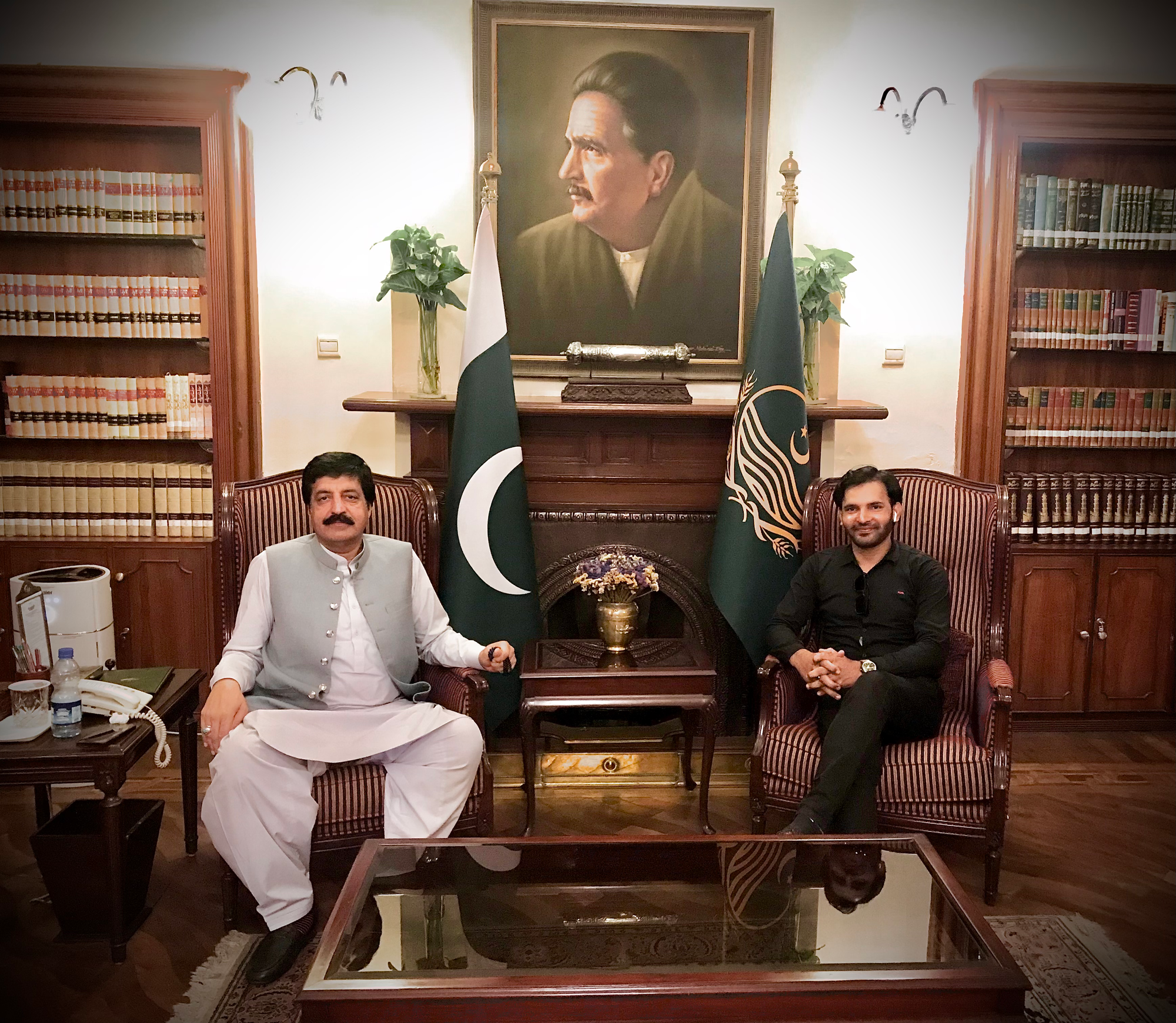 Chaudhry Nisar Khan, And, Tehseen Al Qadri, meeting with, Governor Punjab, Sardar Salim Haider Khan,