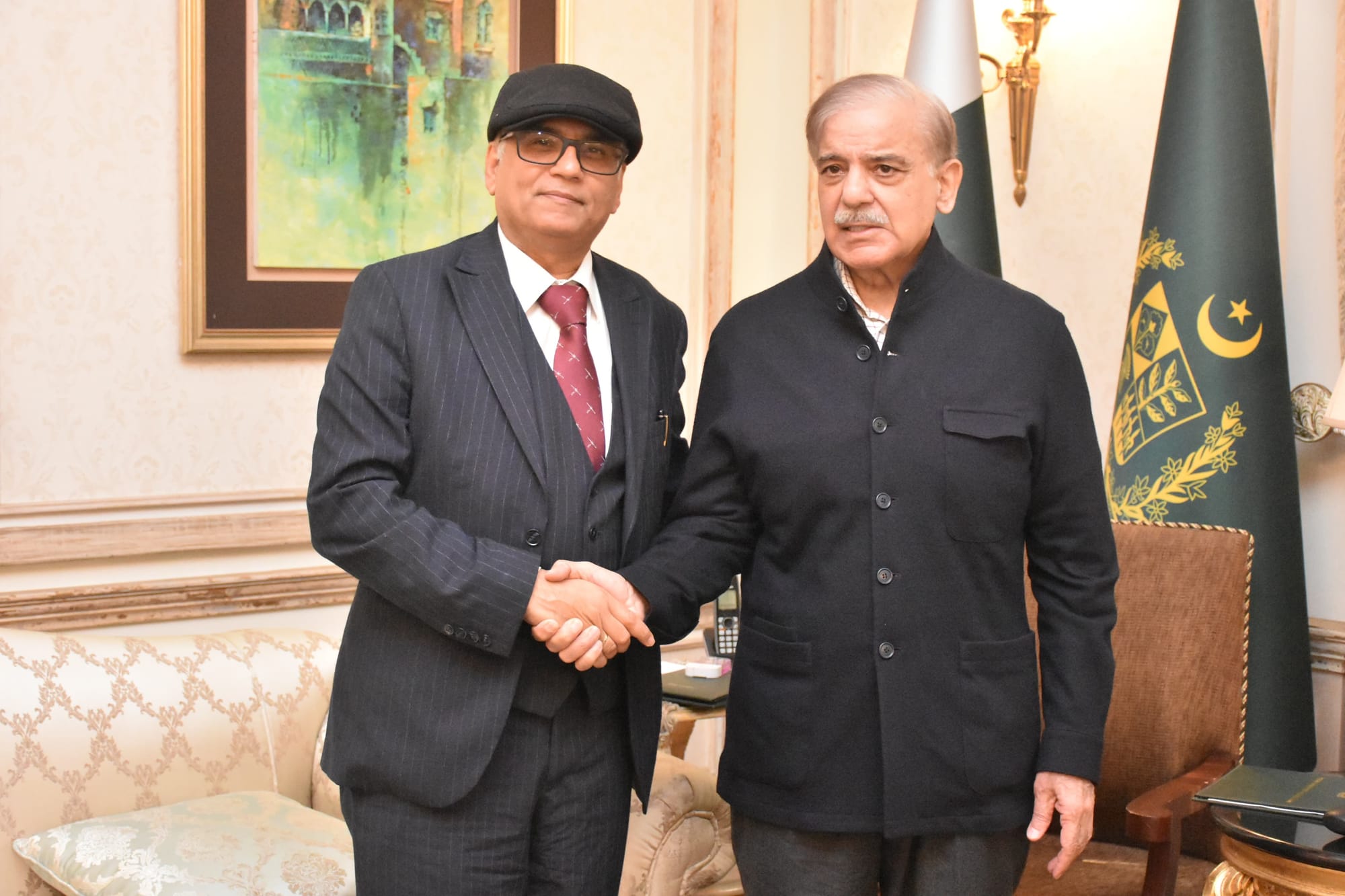 Vice Chairman OPC Punjab, Barrister Amjad Malik, had a special meeting with, Prime Minister of Pakistan, Mian Muhammad Shahbaz Sharif,