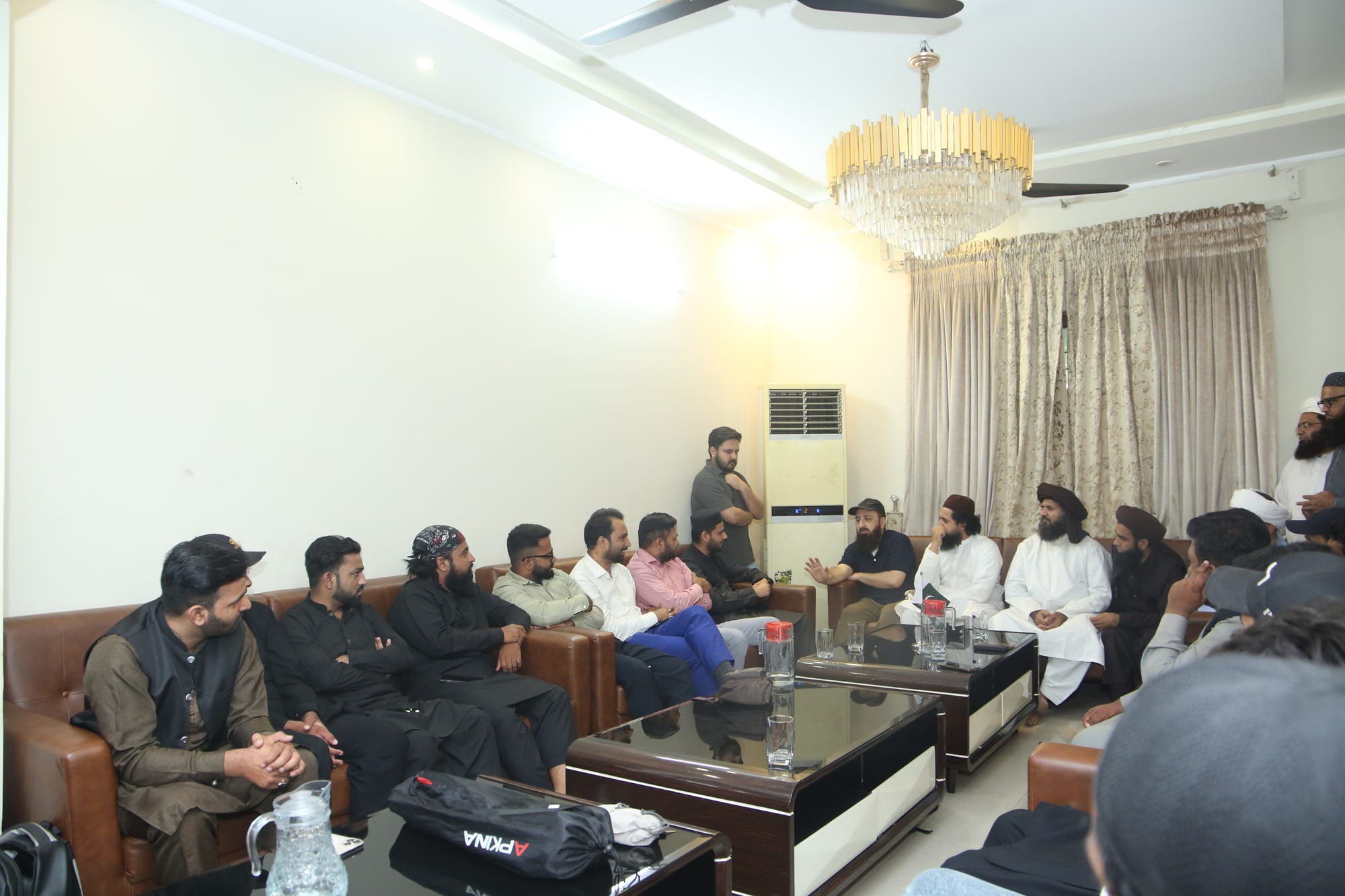 Social media influencers meet with Ameer Tehreek-e-Labbaik Pakistan Hafiz Saad Hussain Rizvi.