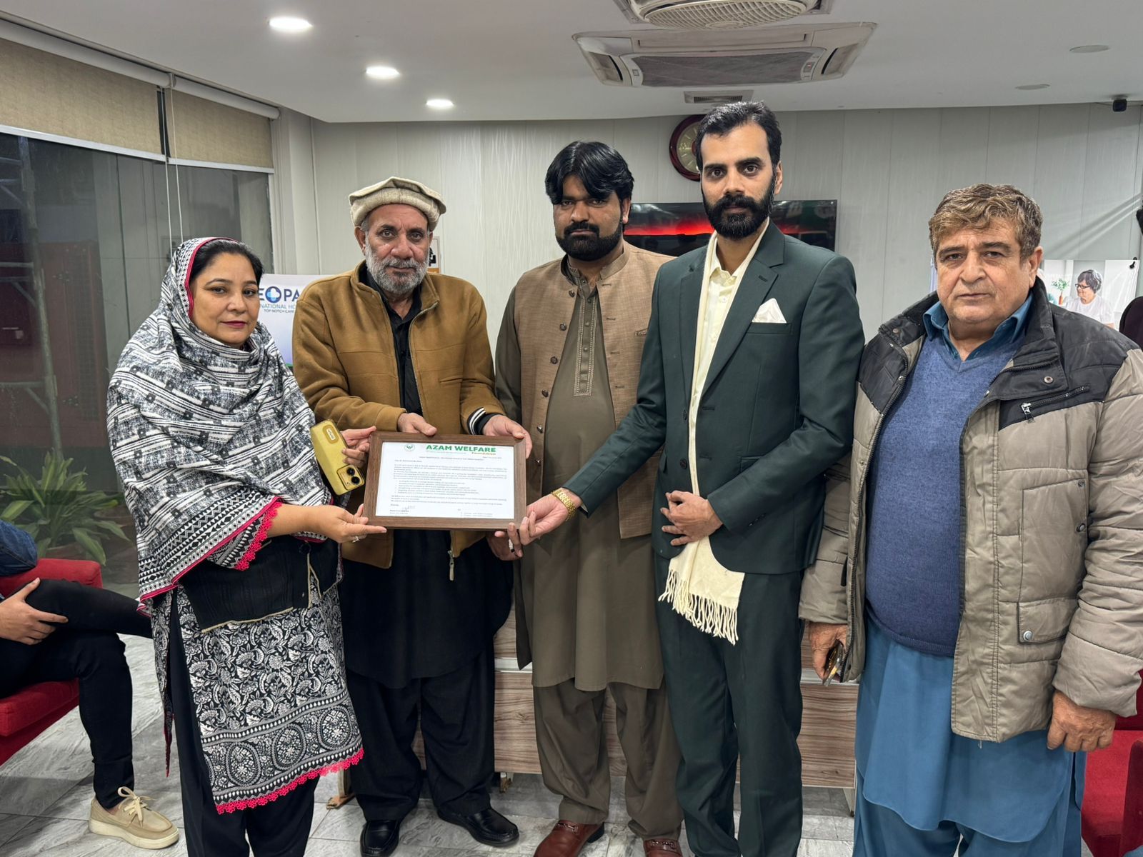 Azm Welfare Foundation and Geo Pak International Hospital Sign MoU for Free Medical Care