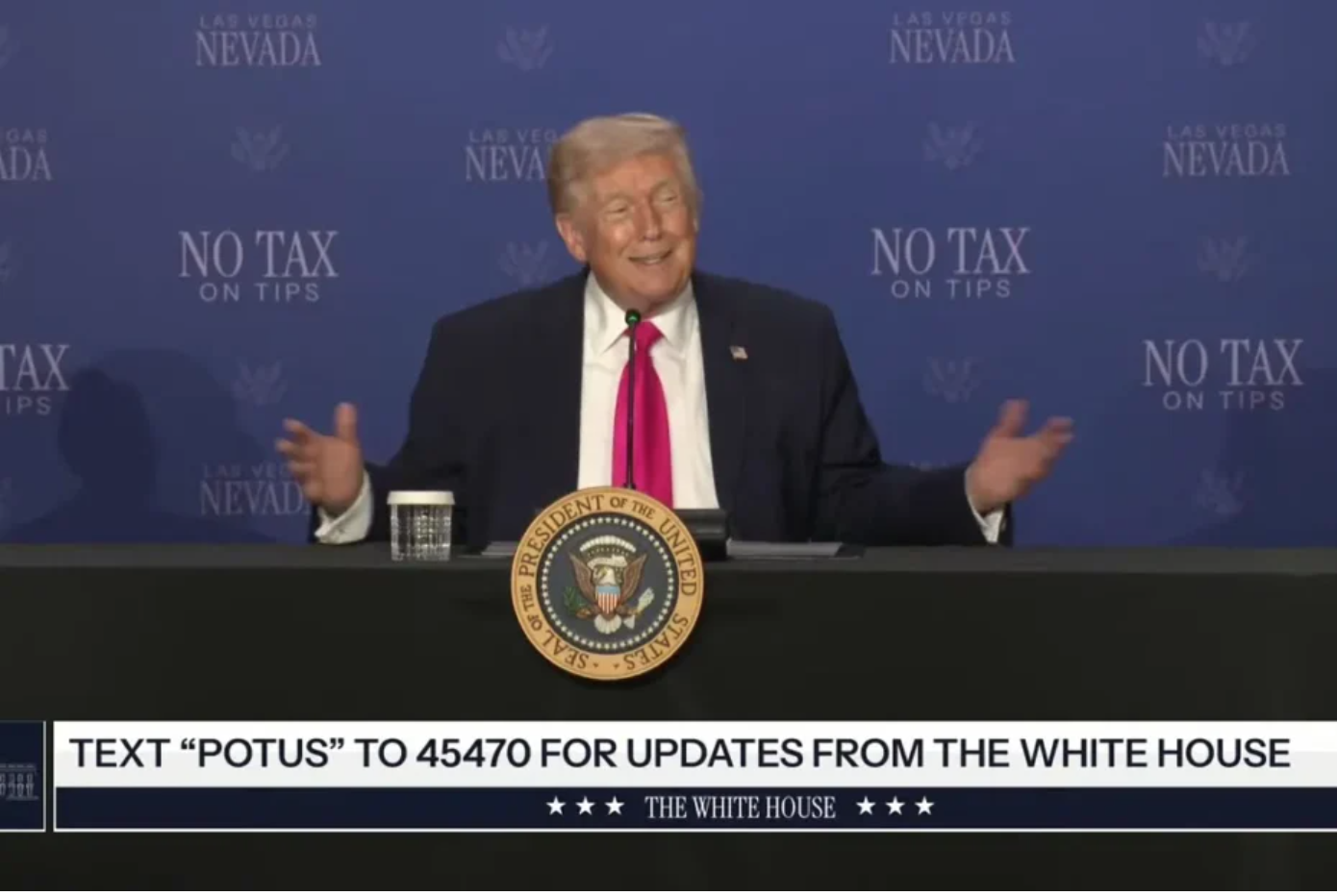 President Trump Addresses the Crowd