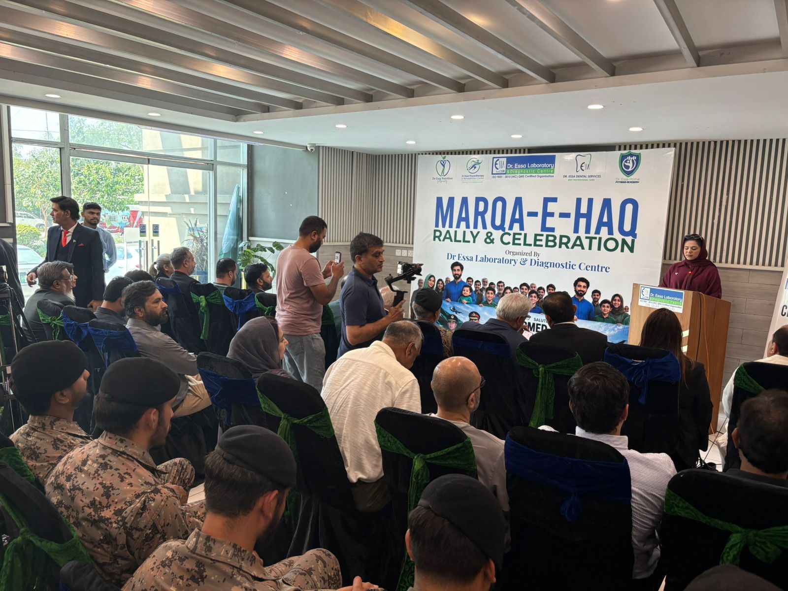 Maarka-e-Haq, Rally and Free Medical Camp Organized at, Dr Essa Laboratory, & Diagnostic Centre