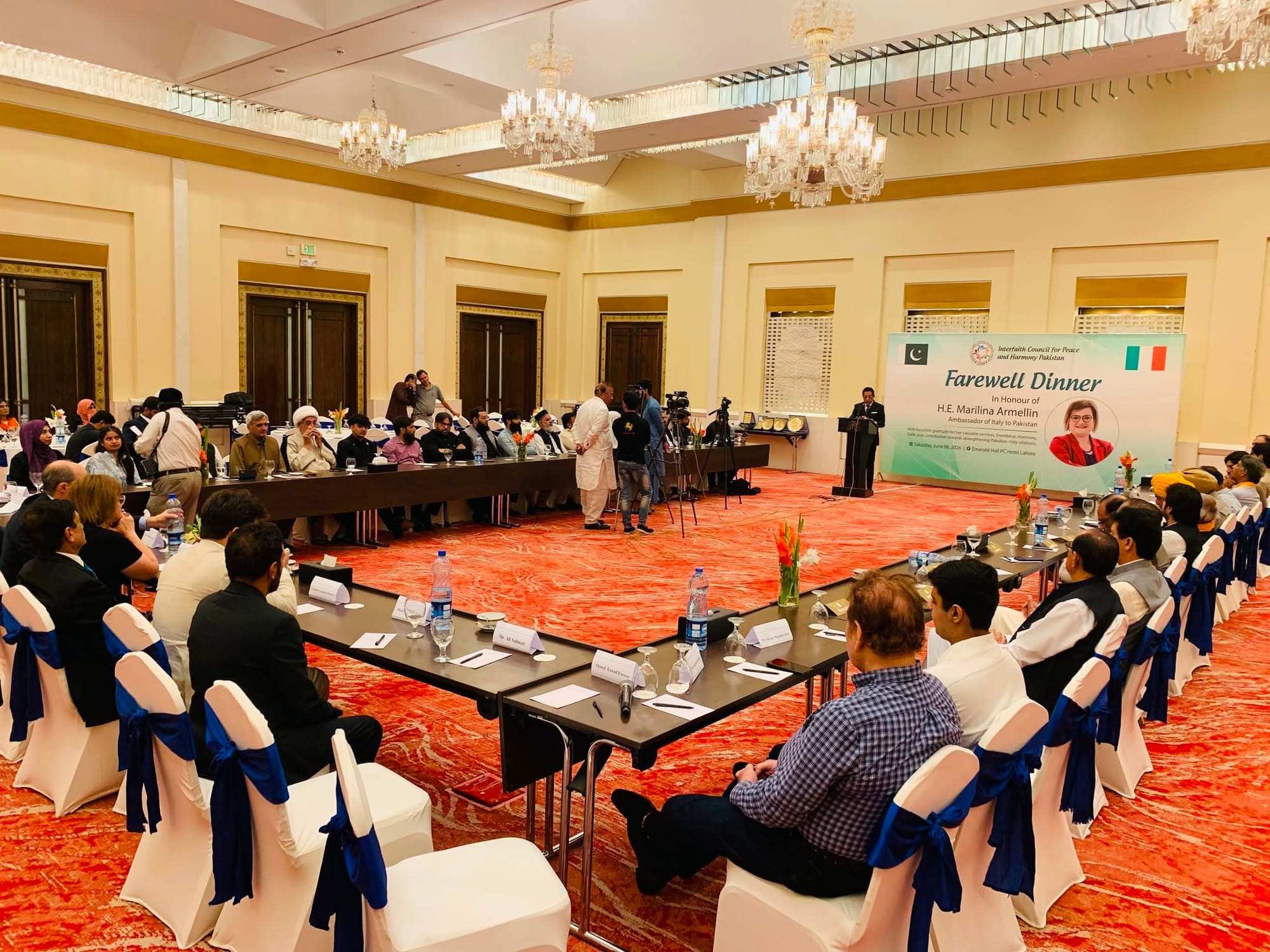 Interfaith Council Hosts Farewell Dinner for Italian Ambassador Marilina Armellin in Lahore,